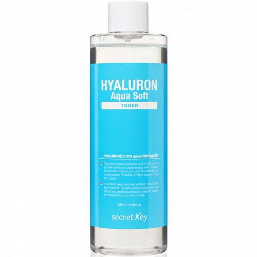 Hyaluron Aqua Soft Toner: AHA и BHA кислоты – великолепно действуют парно, восстанавливая кожу изнутри и полируя ее поверхность, удаляя ороговевшие клетки эпидермиса и стимулируя процесс ее регенерации.