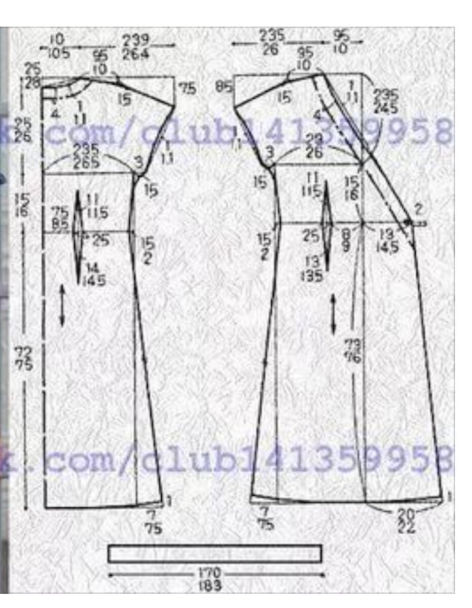 Выкройка платья с запахом