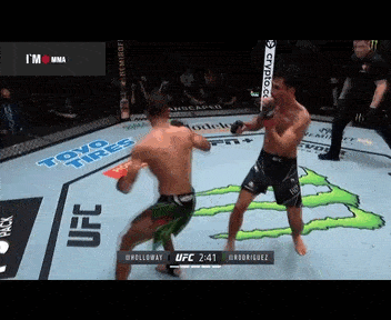 Фрагменты боя Макс Холлоуэй vs Яир Родригес