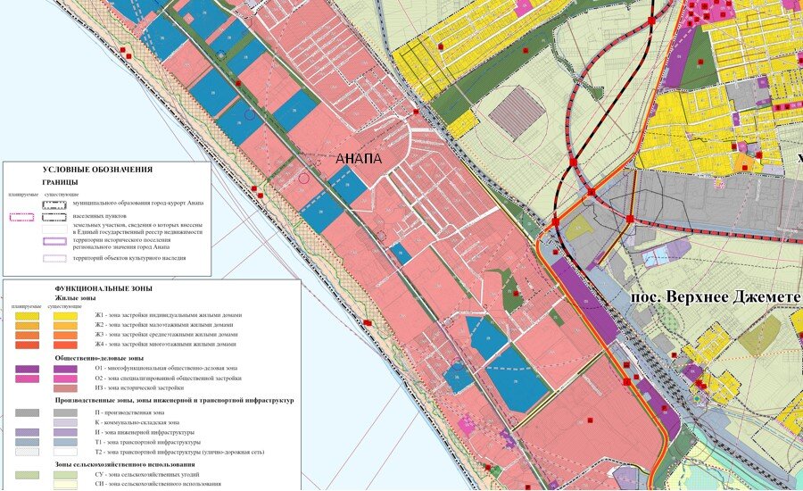 Карта новой анапы