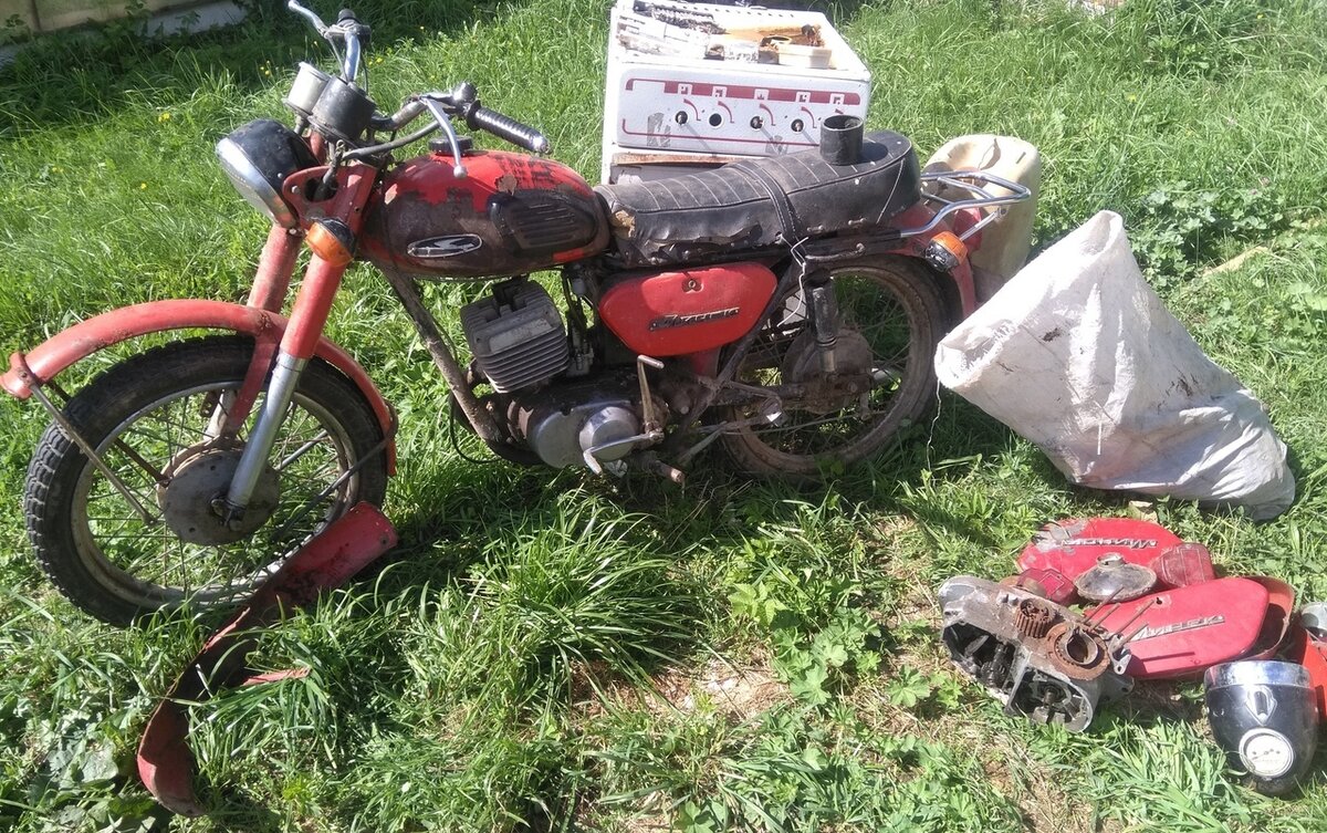 Изначальное состояние мотоцикла