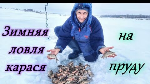 ЗИМНЯЯ ЛОВЛЯ КАРАСЯ НА МОРМЫШКУ / РЫБАЛКА НА ПРУДУ/ ЖОР КАРАСЯ В ГЛУХОЗИМЬЕ/ РЫБАЛКА В САМАРСКОЙ ОБЛ