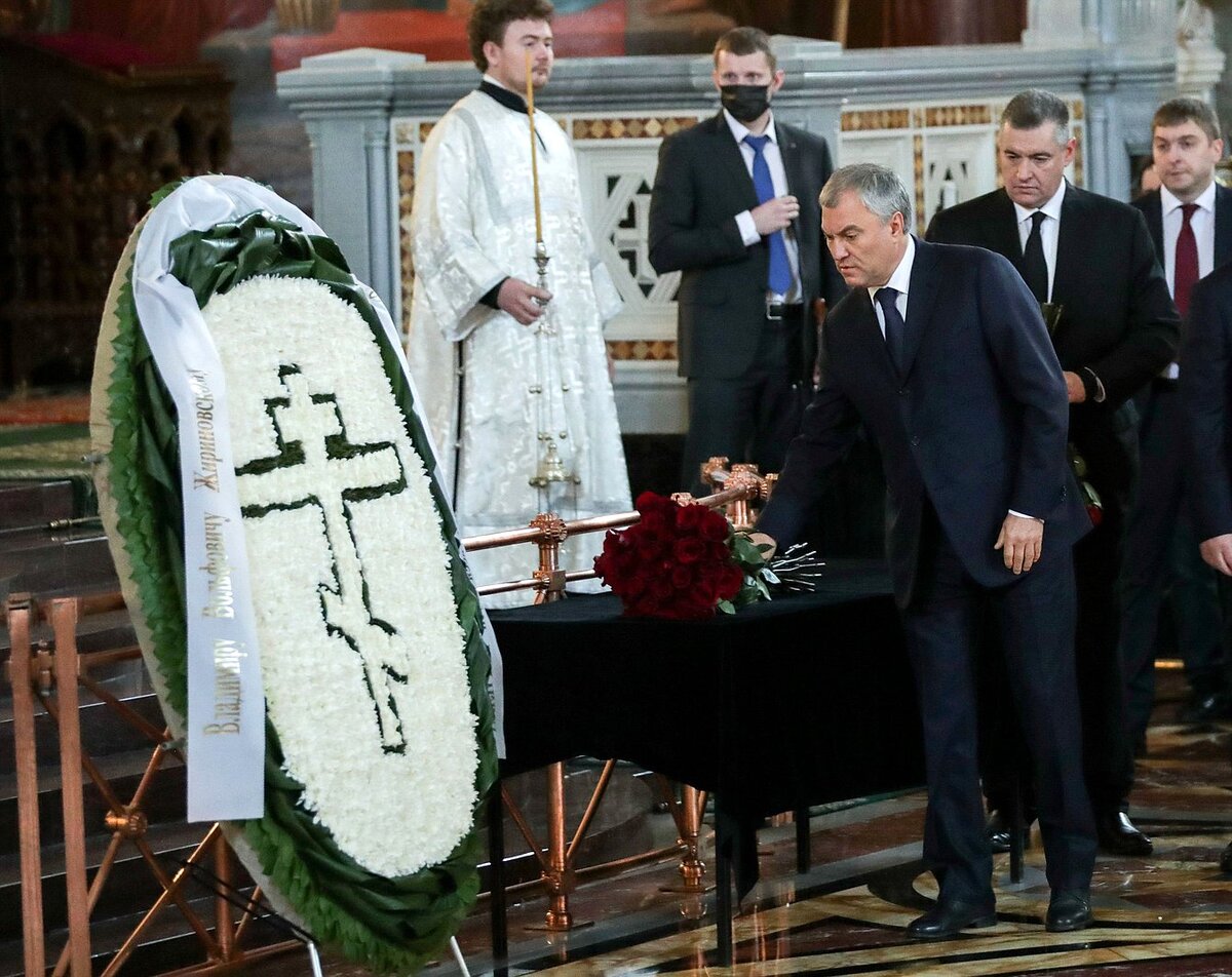 Прощание с Жириновским. Фото: Госдума