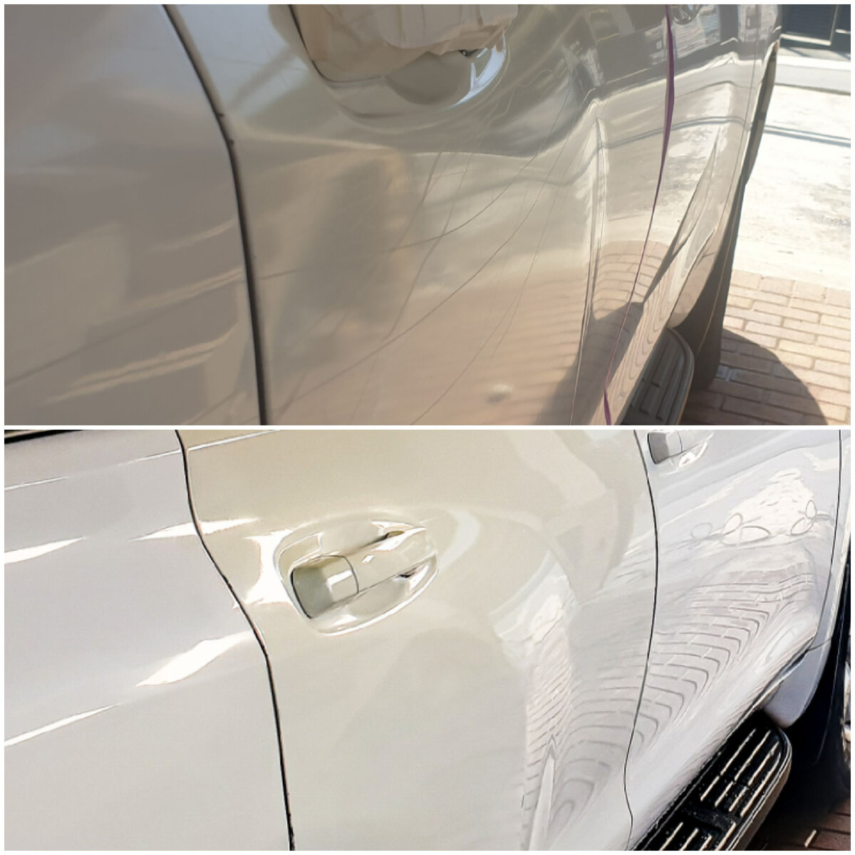 Здесь я использовал только эксцентрик со среднеобразивной пастой и антиголограмкой в конце. 