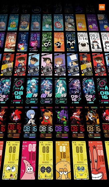 Новые циферблаты Mi band 5