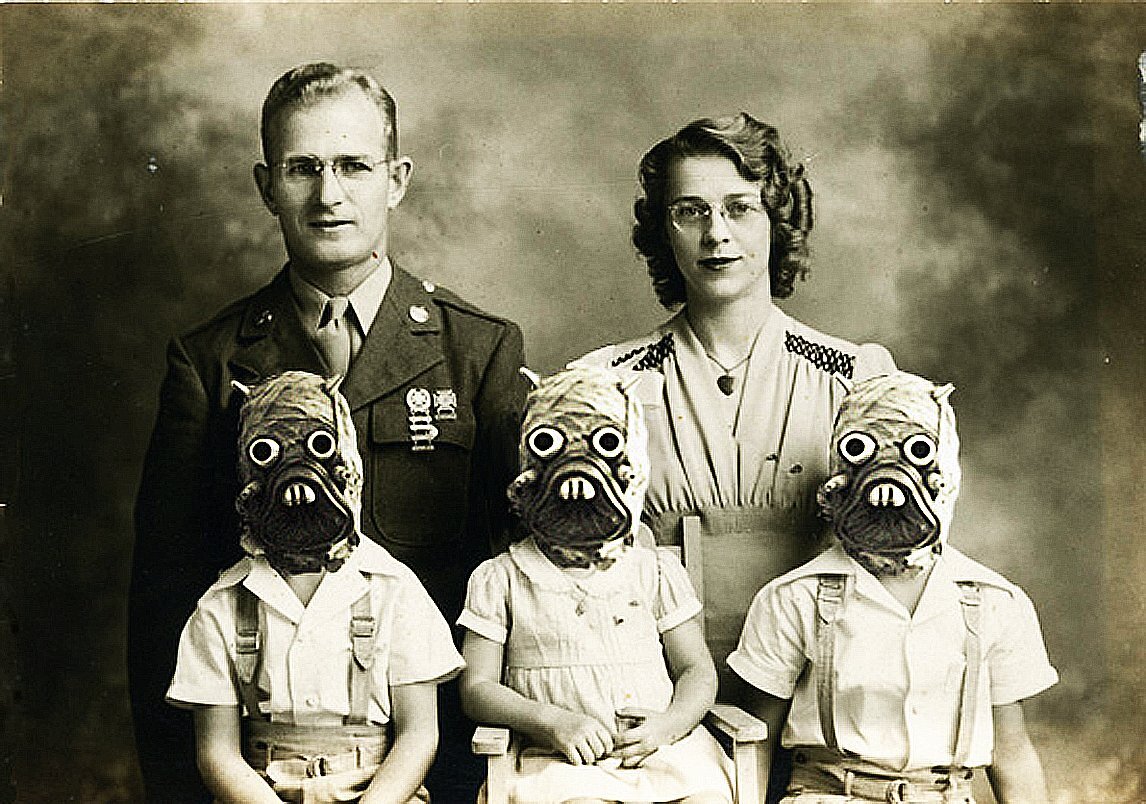 Жуткая фотография семьи