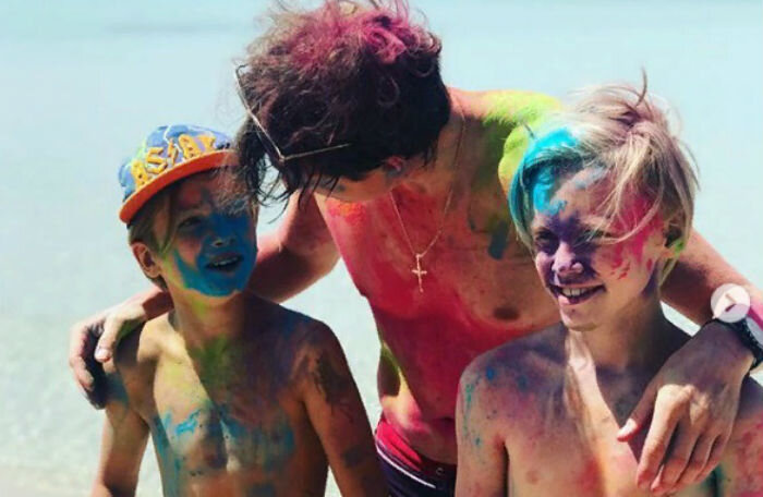 Максим и Константин с папой