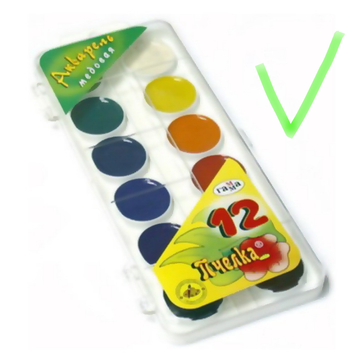 Детская медовая акварель 