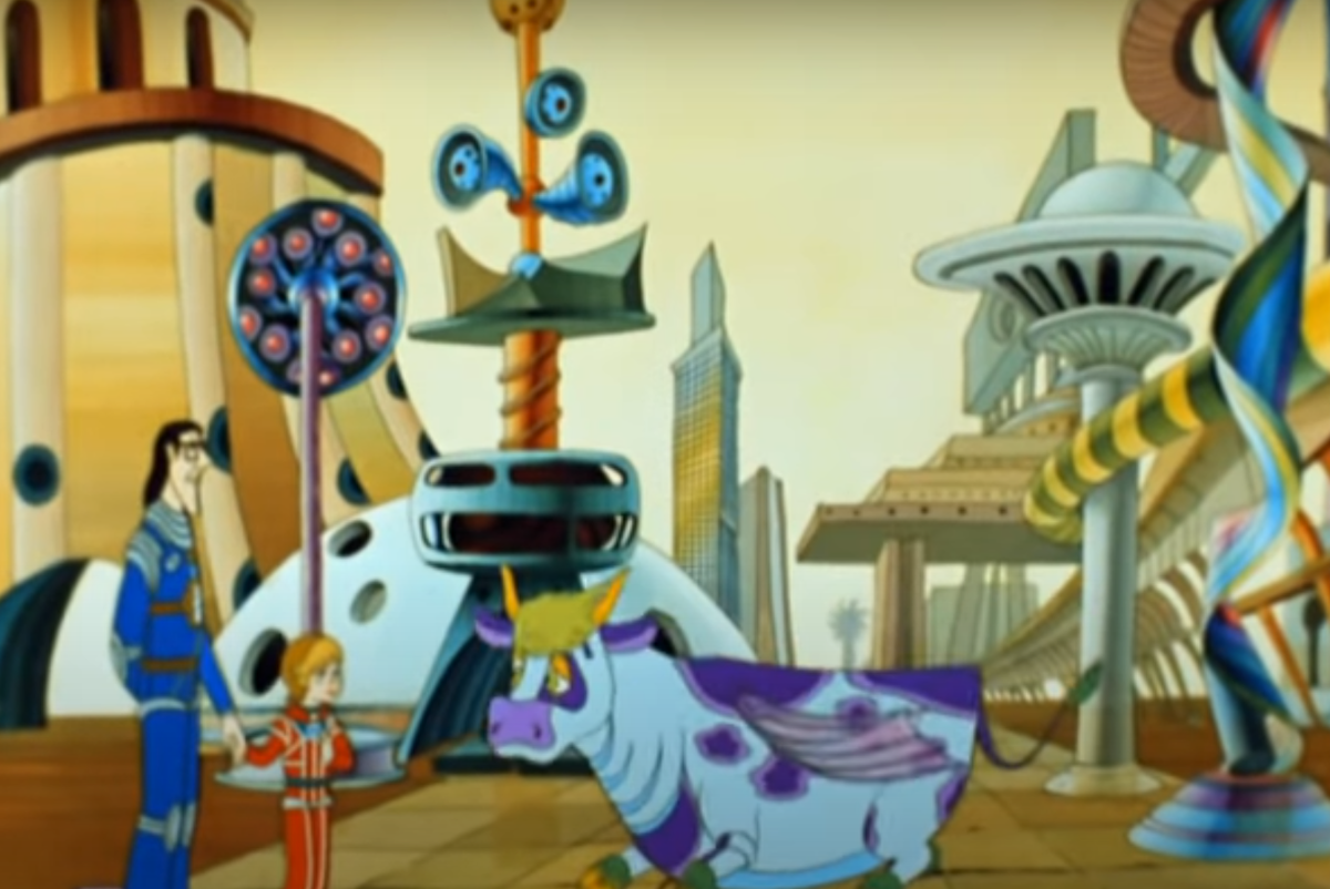 кадр из мультфильма "Тайна третьей планеты"