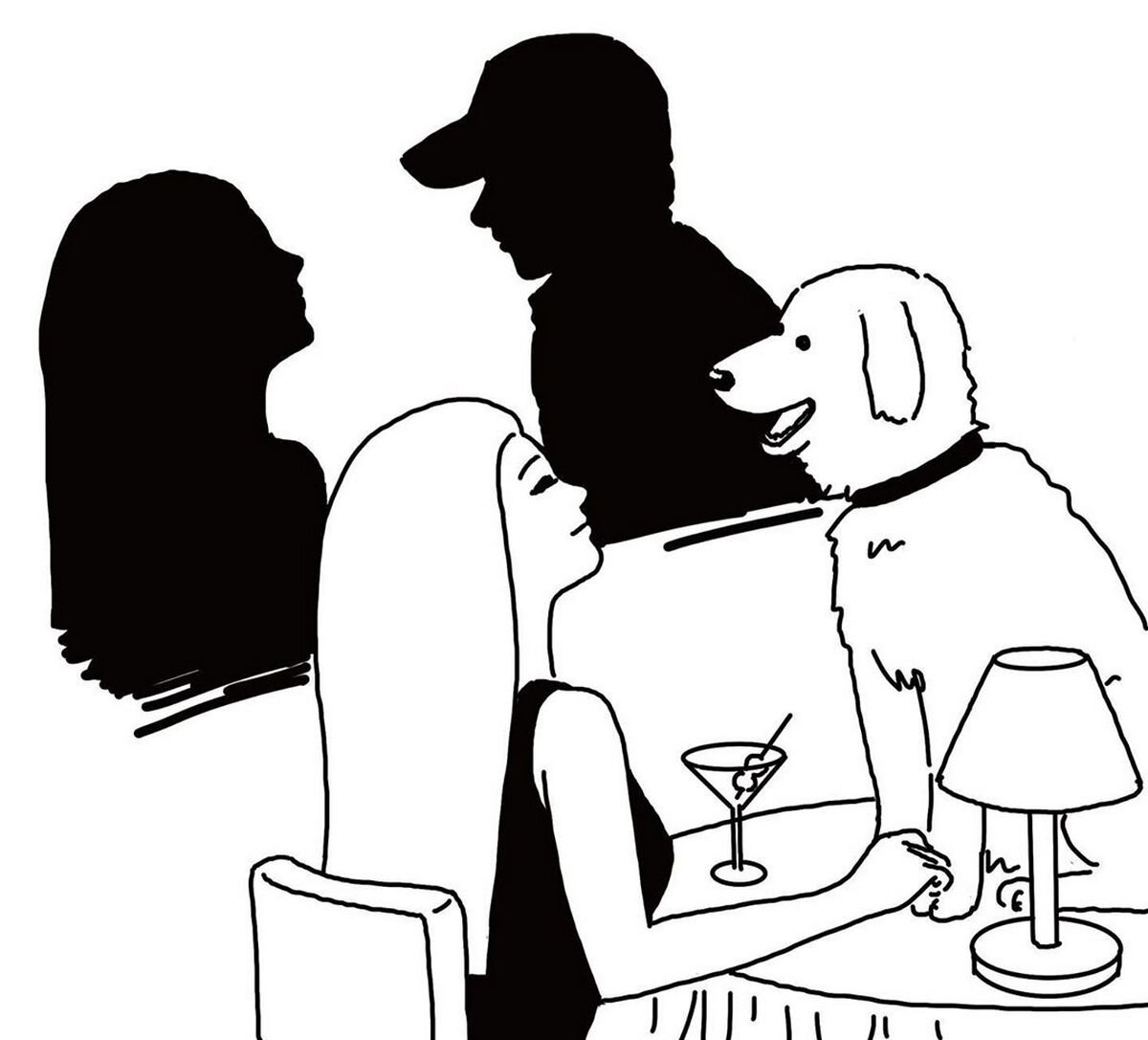 Танго обожает играть с тенями. 