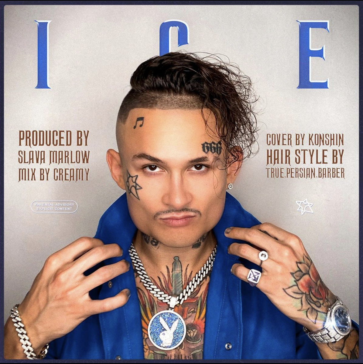 На обложке к треку Morgenshtern предстает к нам в образе мексиканского альфа самца .