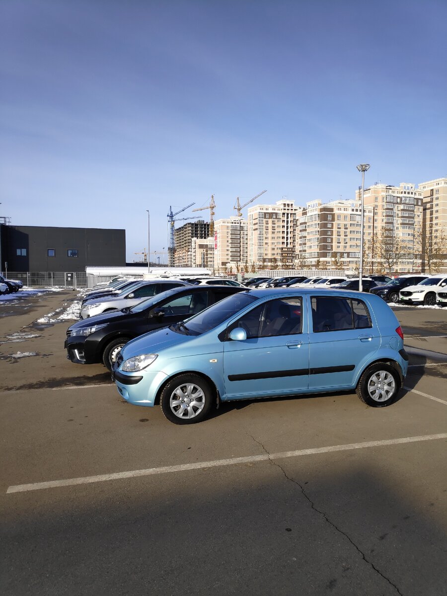 Сравнение размеров Hyundai Getz и Toyota Camry