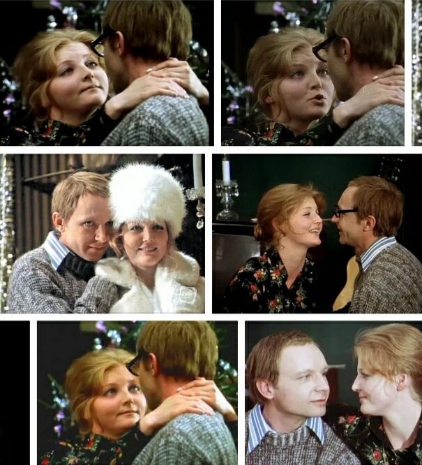 кадры из фильма "Ирония судьбы"