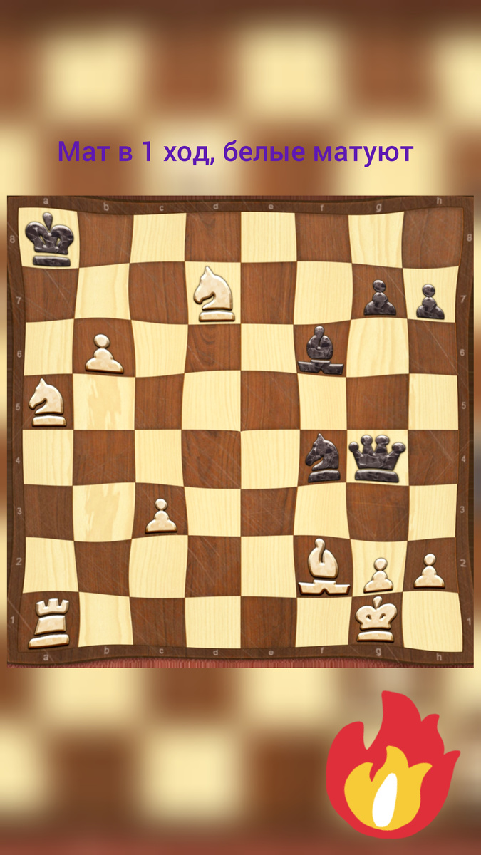 ход белых, м1