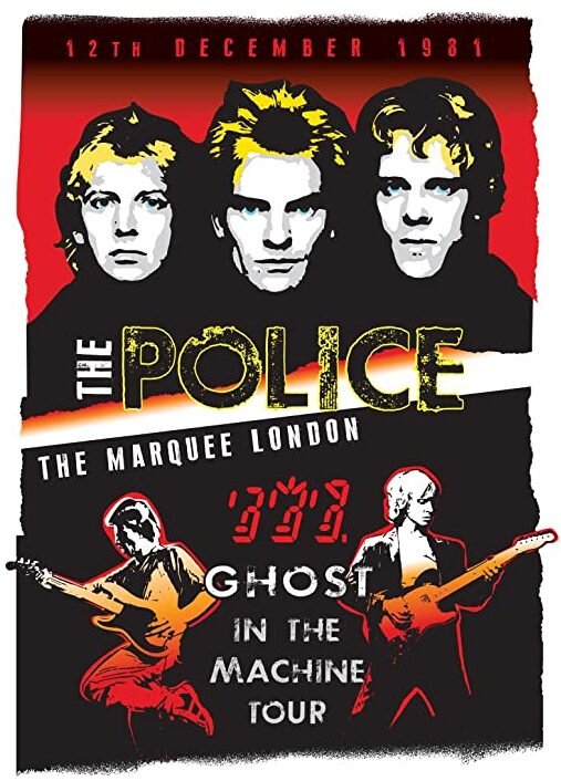 © GT Artworx. Реплика афиши The Police времён концертного тура Ghost In The Machine (1981).