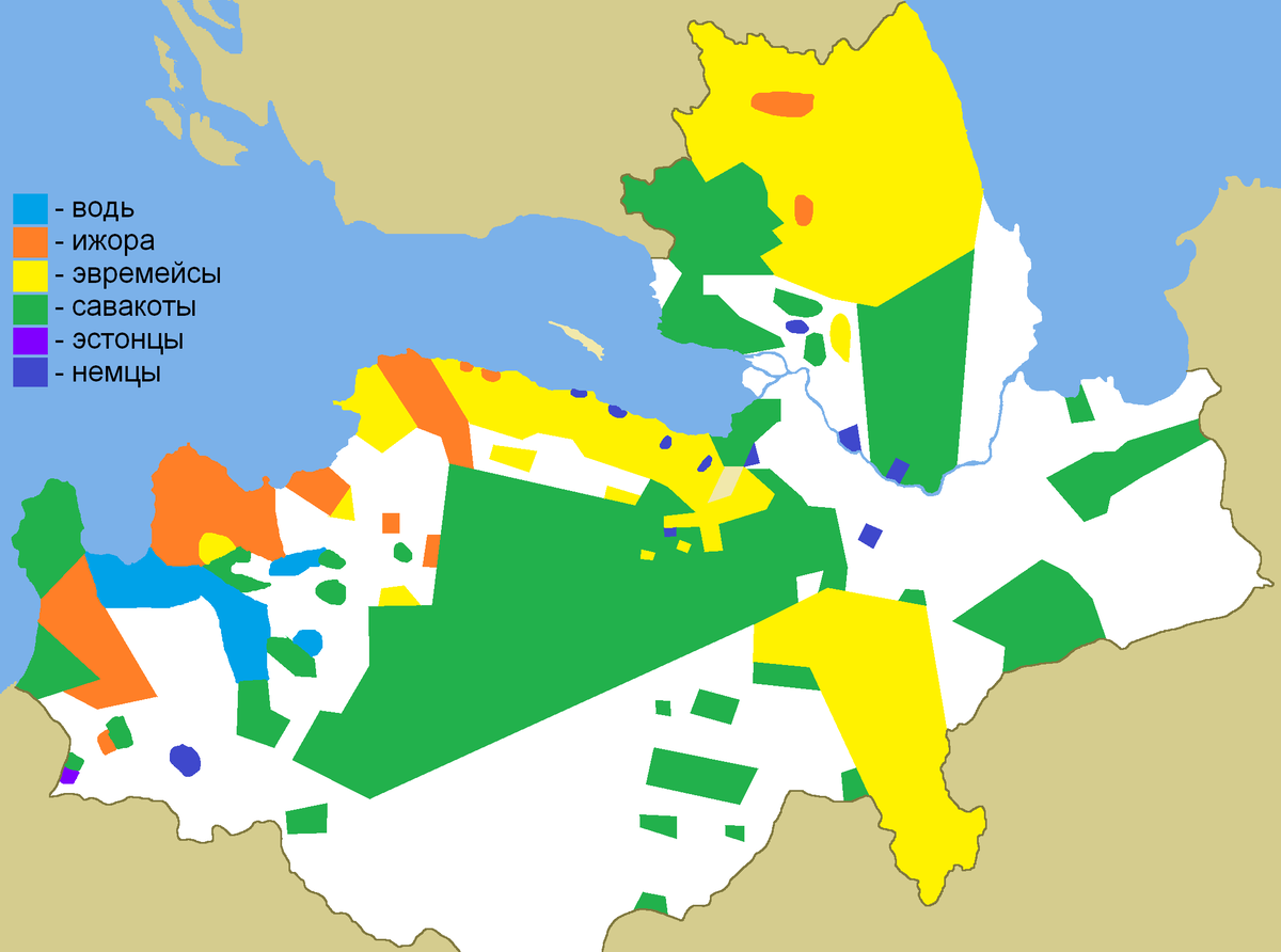 Карта народов ленинградской области