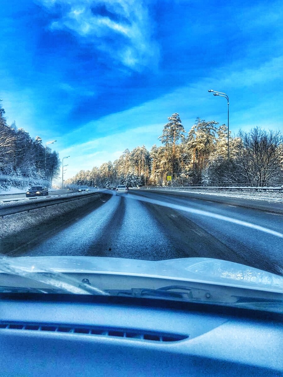 Вот такая снежная дорога (ФОТО АВТОРА)