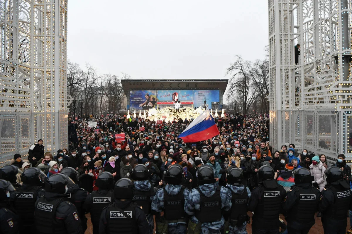 Митинг Навального в Москве.