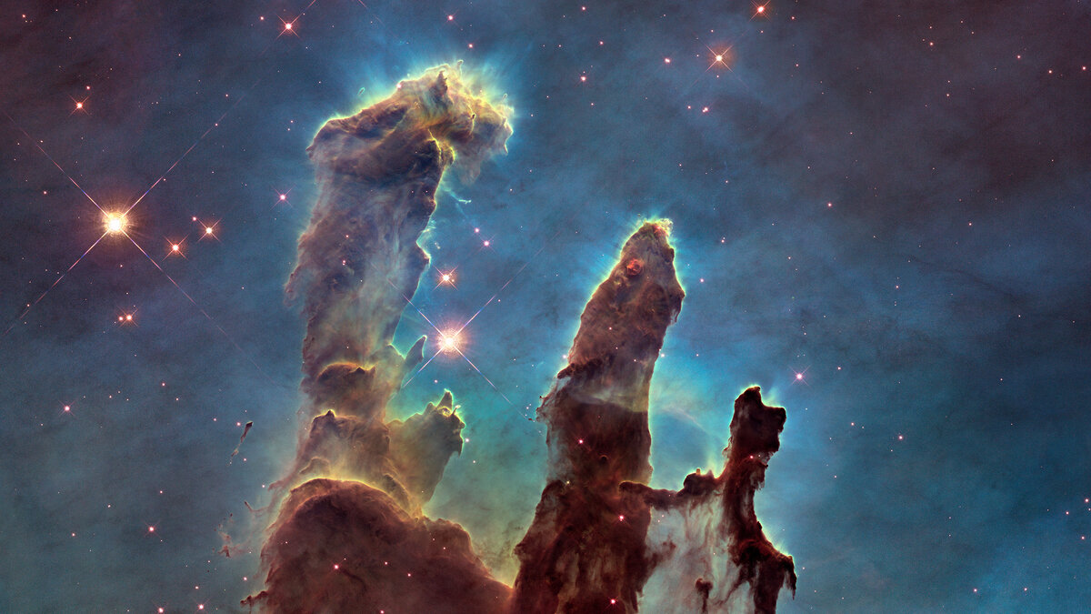 Столпы Творения в созвездии Орла. Фото "Хаббл"