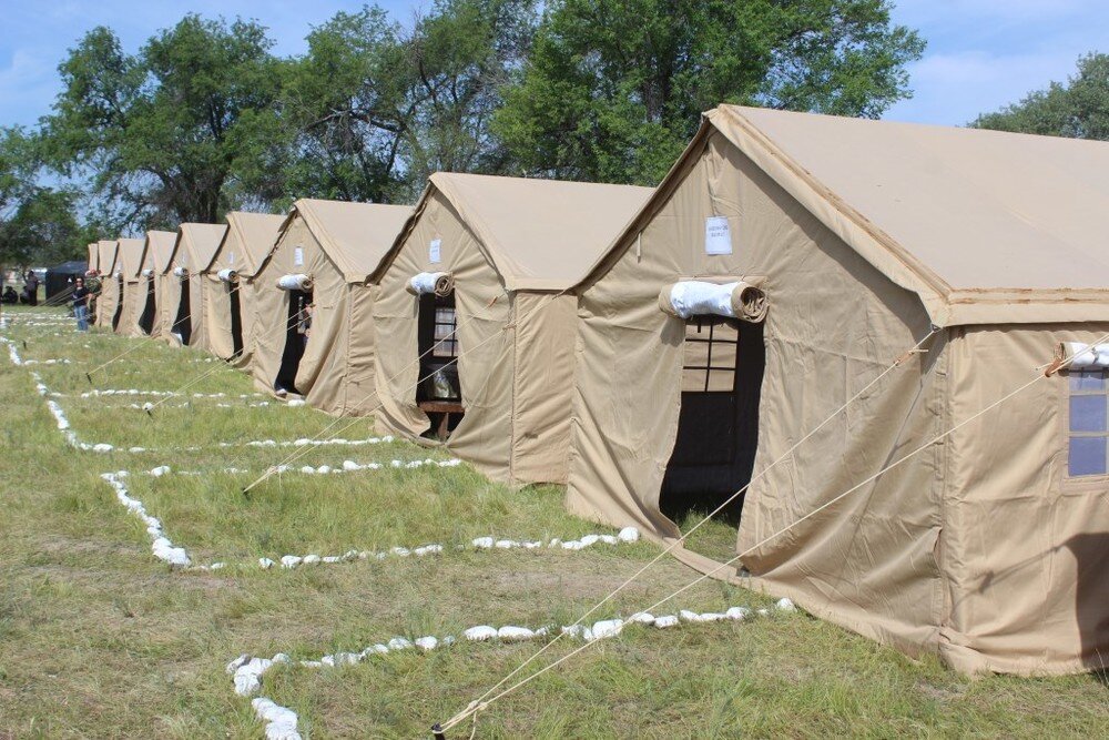 Палаточный городок.Взято из открытых источников.