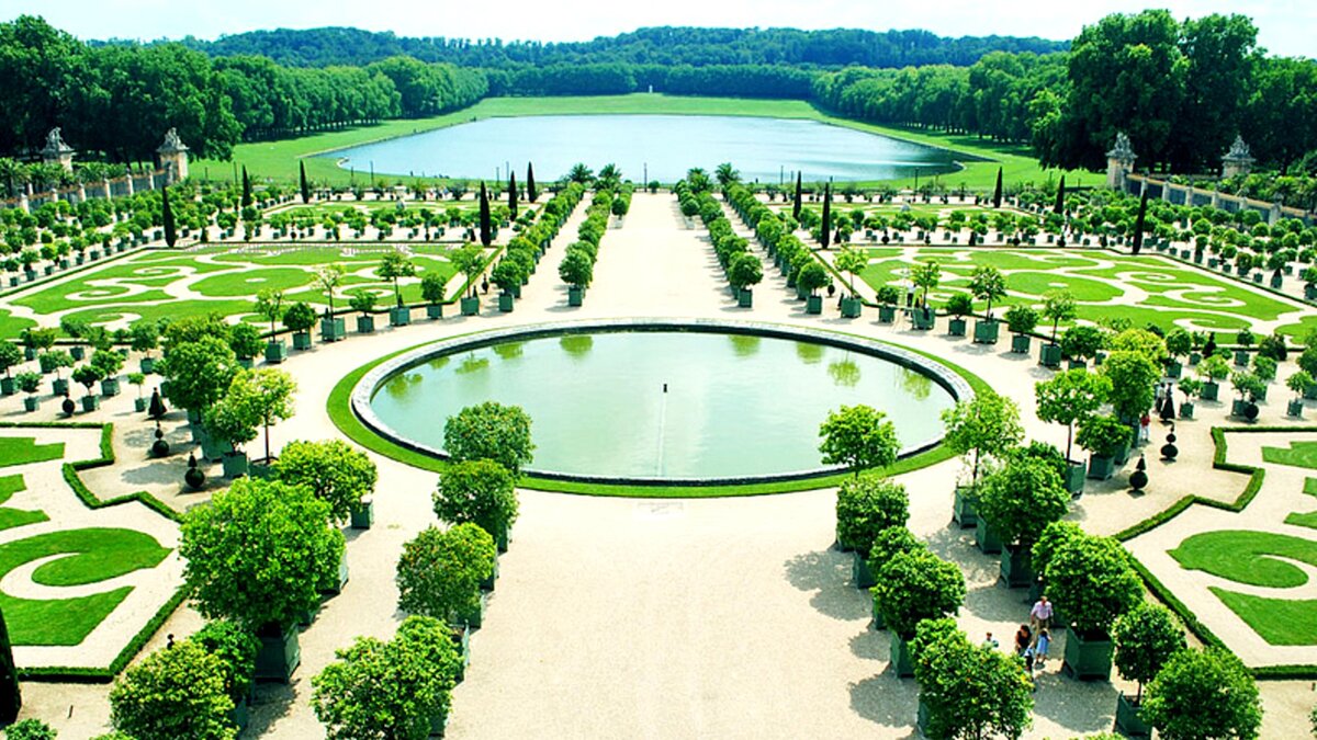 Виды парков. Парк Версаля Андре Ленотра. Сады Версаля Франция. Регулярный парк Версальского дворца. Версальский дворец ландшафт.