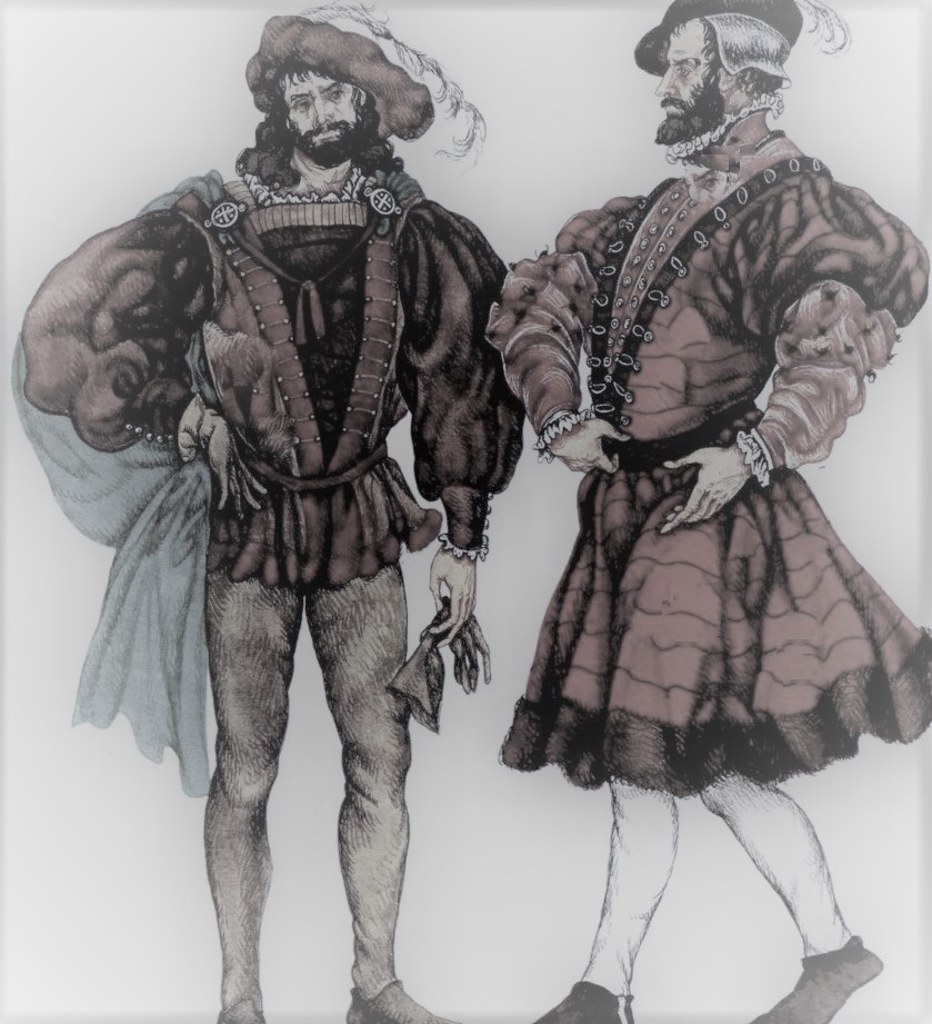 Мужская мода 16 века Франции