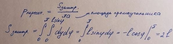 Интеграл получается хоть и двойной, но легко берущийся. Берем сначала интеграл во внутренней переменной y, а затем и по фи ----> 
