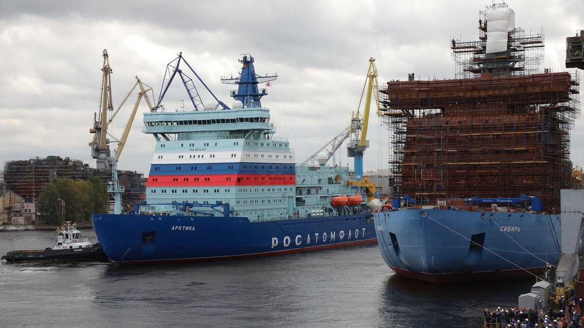 Атомные ледоколы проекта 22220 типа "Арктика". Взято из Яндекс-картинок