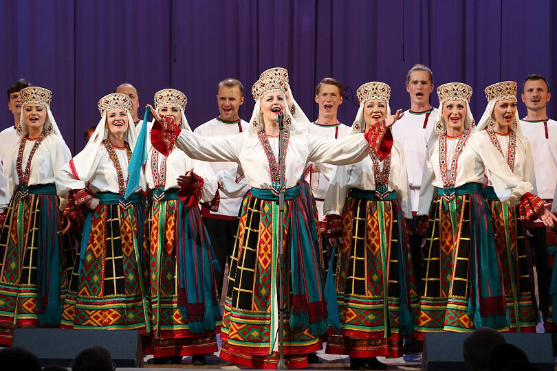 Коллектив русского народного хора имени М. Е. Пятницкого