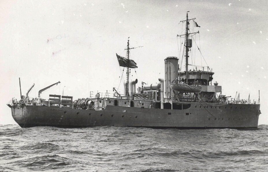 Тральщик (корвет) типа "Батерст".     Фото из свободных источников