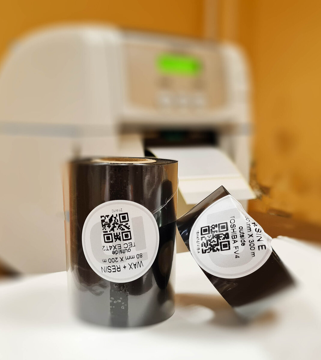 Красящая лента WAX+RESIN