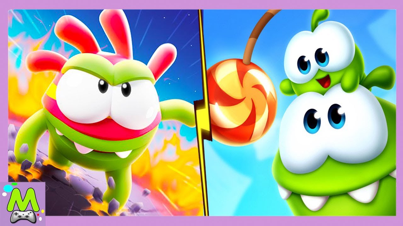 Ам Ням Паркур vs Cut the Rope Remastered.Бег по Крышам против Новых  Головоломок.Лучшие Игры Ам Няма | Матвейкин Канал | Дзен