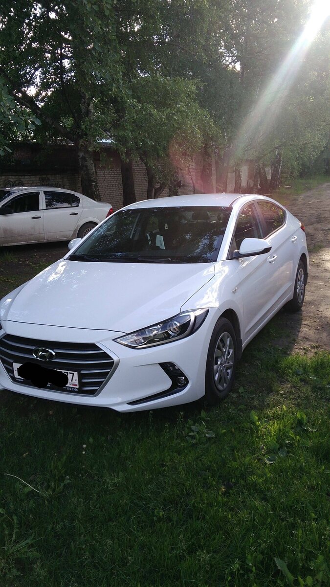 Мой первый автомобиль для такси. Hyundai Elantra, 2017г.