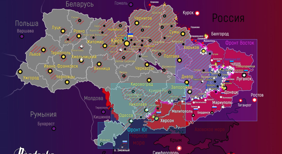  ФОТО КАРТЫ БУДУЩЕГО КОТЛА ДОНЕЦКОЙ ГРУППИРОВКИ ВСУ. ИСТОЧНИК СВОБОДНЫЙ.