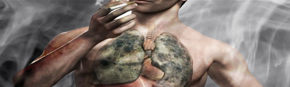 Табачный дым, в первую очередь, проникает в лёгкие