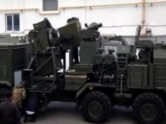     кадр видео: лазерный комплекс "задира". источник: соцсети