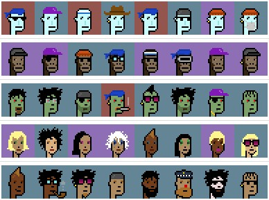 Одна из самых популярных коллекций NFT - "CryptoPunks". Самый дорогой "панк" был продан за $11.75 млн 