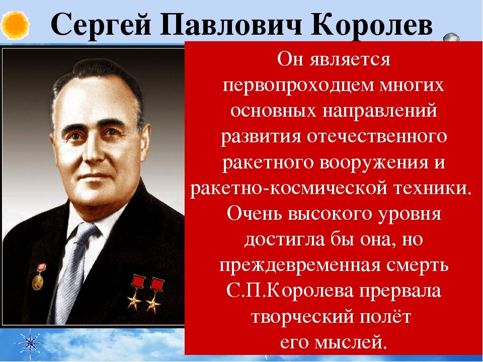 С П Королев биография.