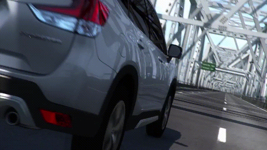 Система удержания в полосе. Источник: ютуб-канал RussiaSubaru