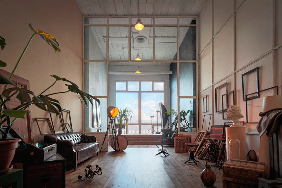 Дом архитектора Мельникова, интерьер.