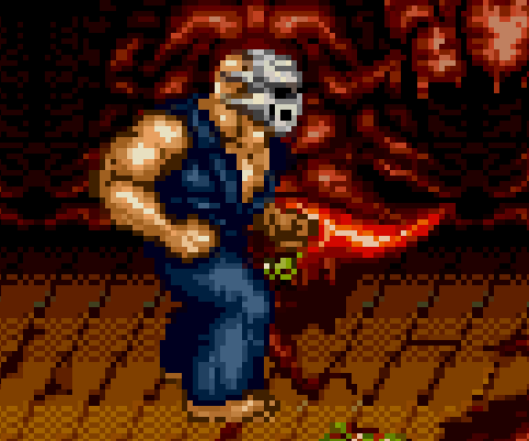 Превращение в монстра в Splatterhouse 3