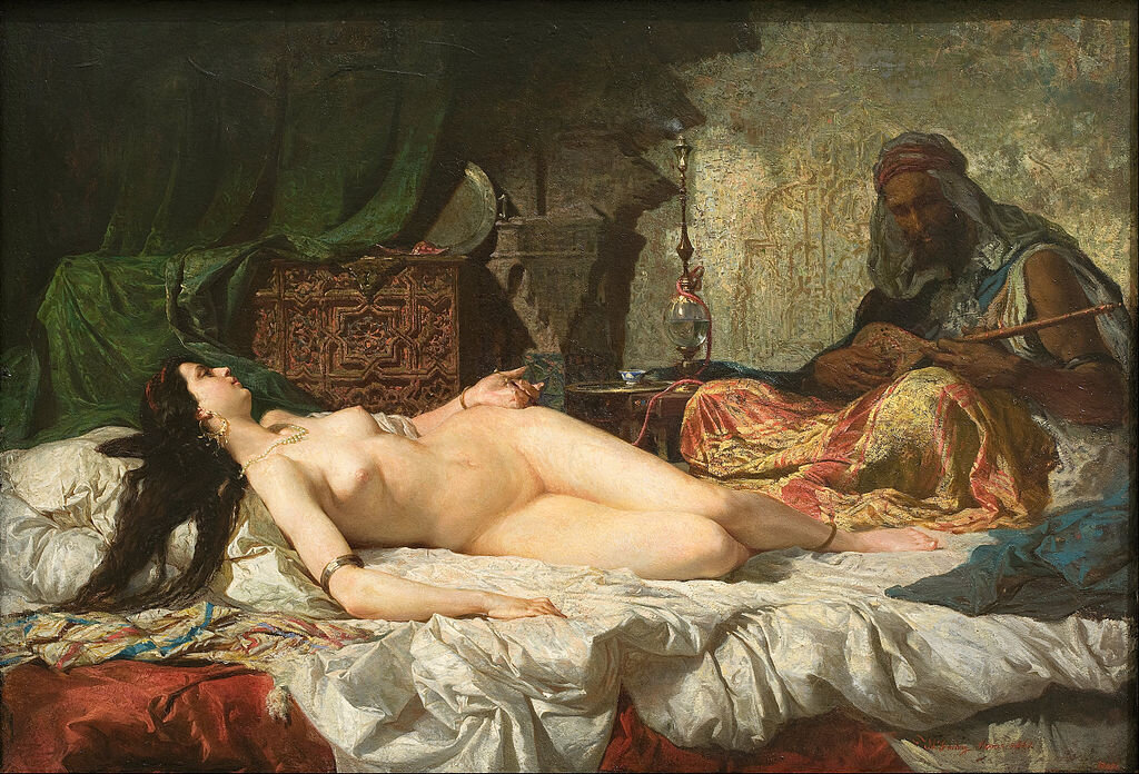 М. Фортуни. "Одалиска". 1861. Нац. муз. Каталонии