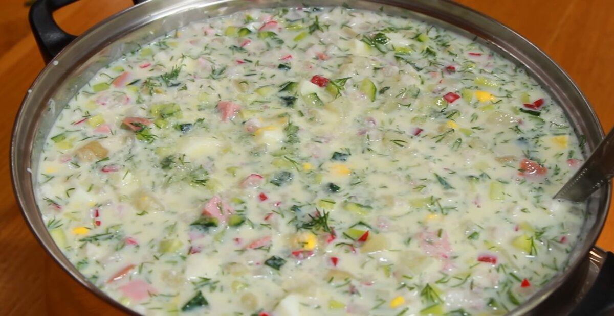 Окрошка на кефире