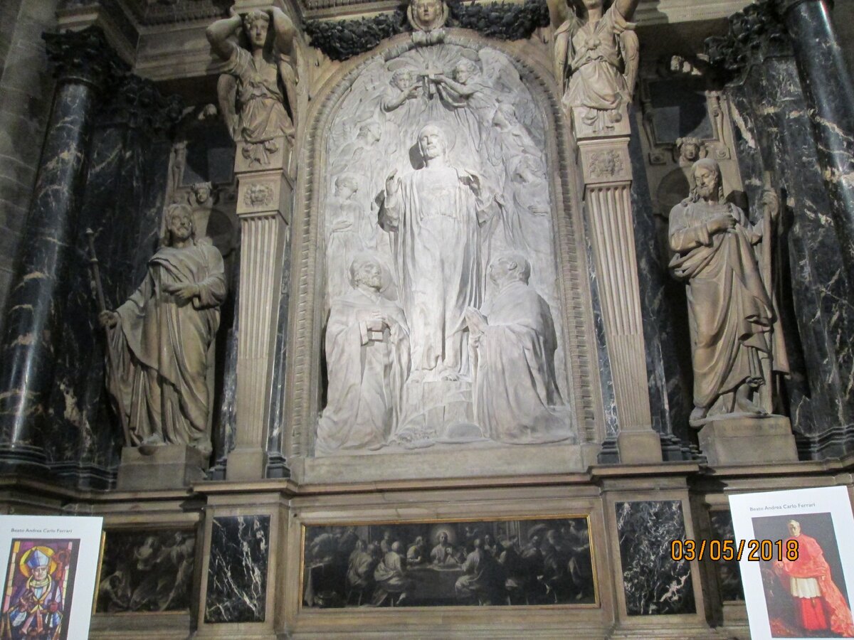 Алтарь Пресвятого сердца (Sacro Cuore), Пелегрино Тибальди, Эдуардо Рубино