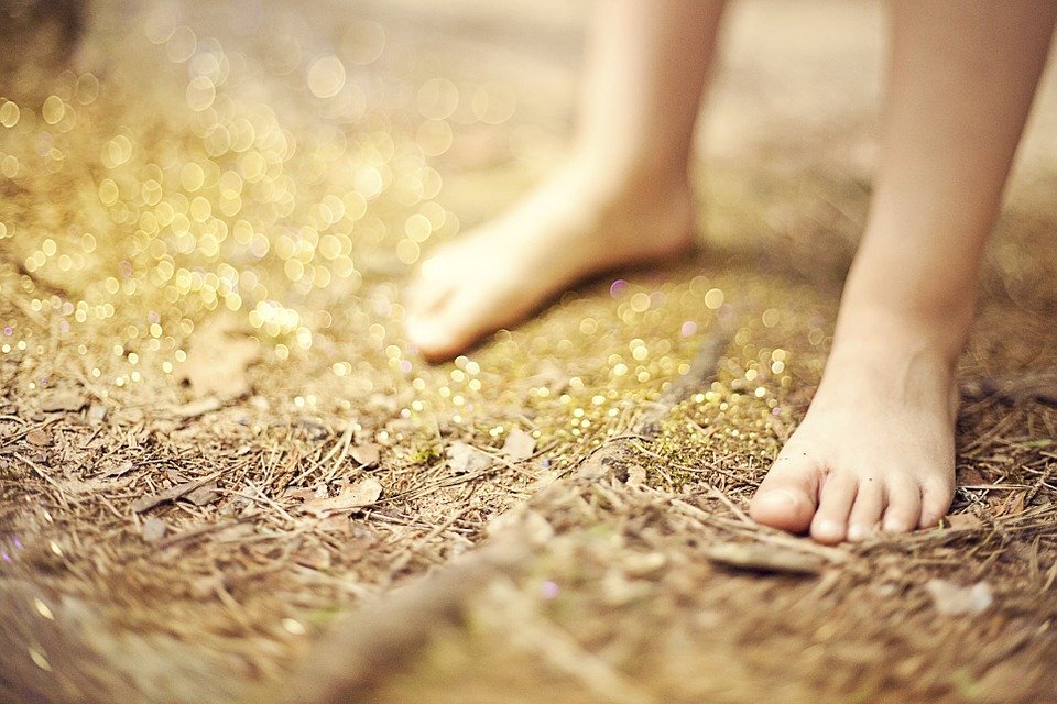 A woman walks barefoot throughquot  image created in Shedevrum