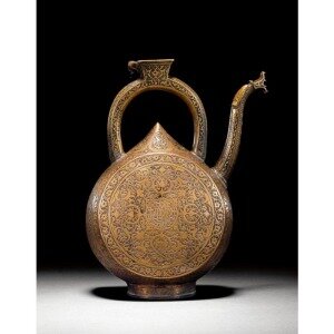Медный кувшин, Сефевид, Иран, армянский календарь 1070 года (1621 год н. э.), подписанный "сын Крикора, Мелкум"