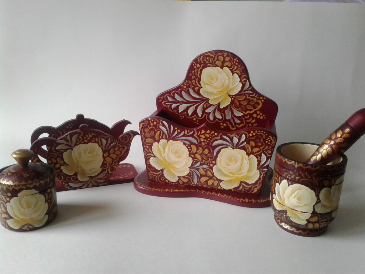 роспись по дереву ручная работа автора канала "Позитив красок"