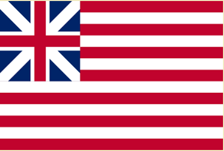 Континентальный флаг в 1775-1777 годах.