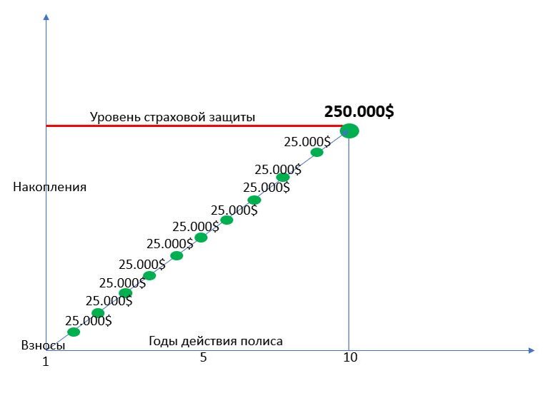 Нсж. Пенсионное накопительное страхование жизни. График накопительное страхование жизни. Накопительное страхование жизни на примере. Доля накопительного страхования жизни.