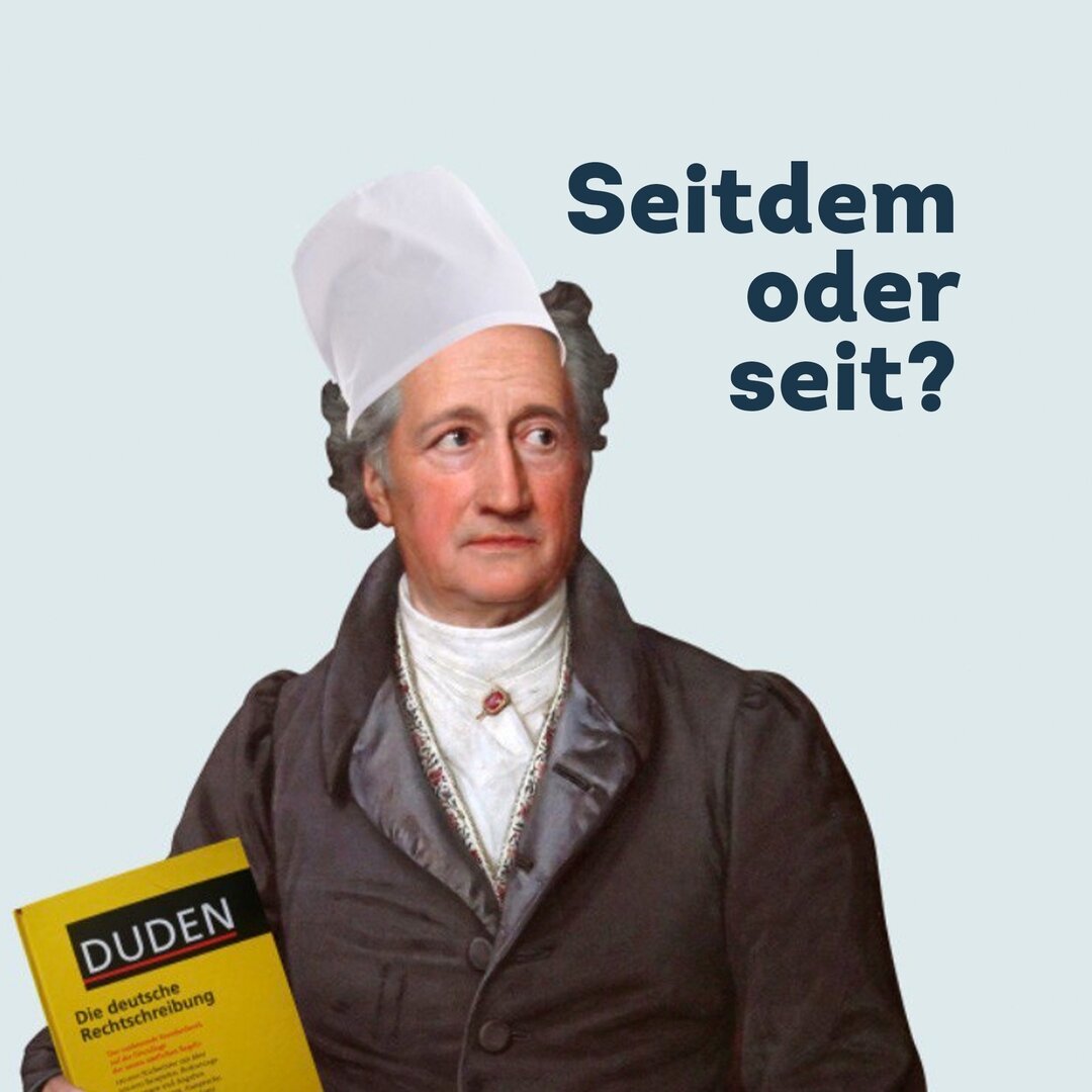 Когда в немецком употребляется seit, а когда seitdem? | lingua franconia.  Школа немецкого языка | Дзен